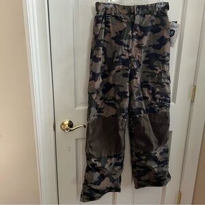 Kids Camouflage Cargo Snow Pants